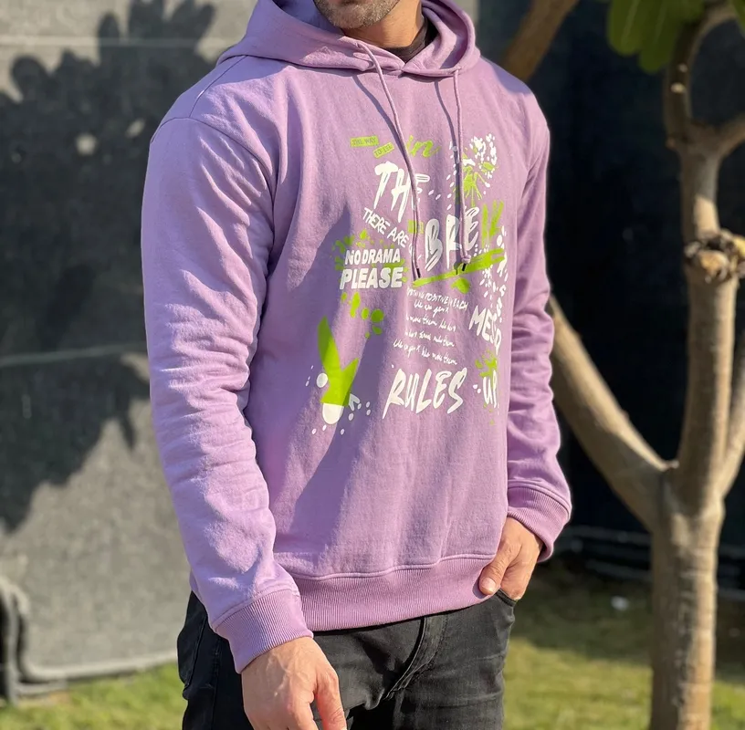 Purple Fleece Hoodie