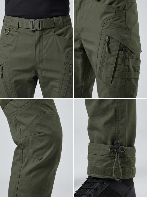 Men's Utility Tactical Multi-Pocket Ripstop Cargo Pants