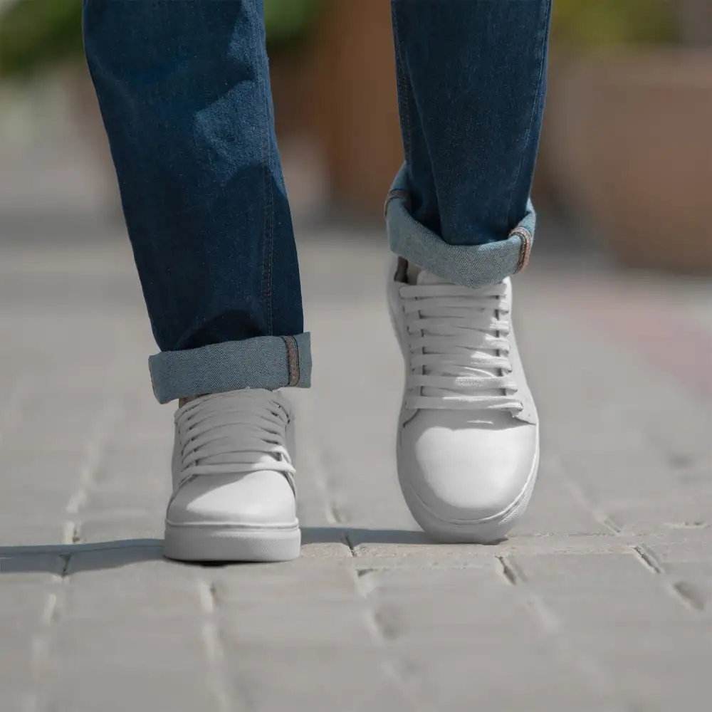 Crisp Leather Low Top Sneakers