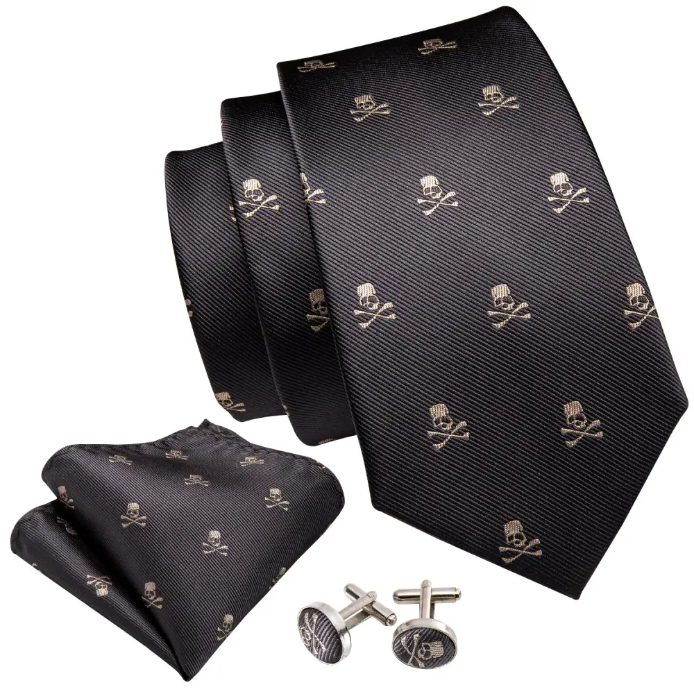 Novelty Skull Necktie Set