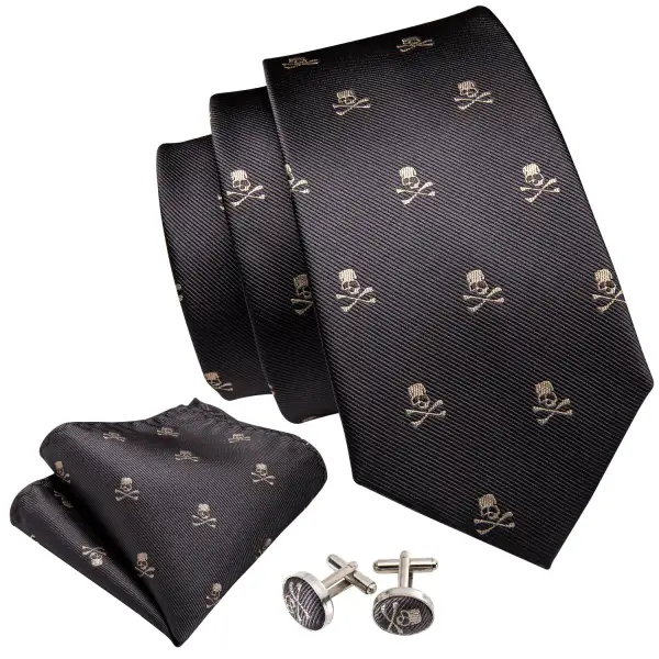 Novelty Skull Necktie Set