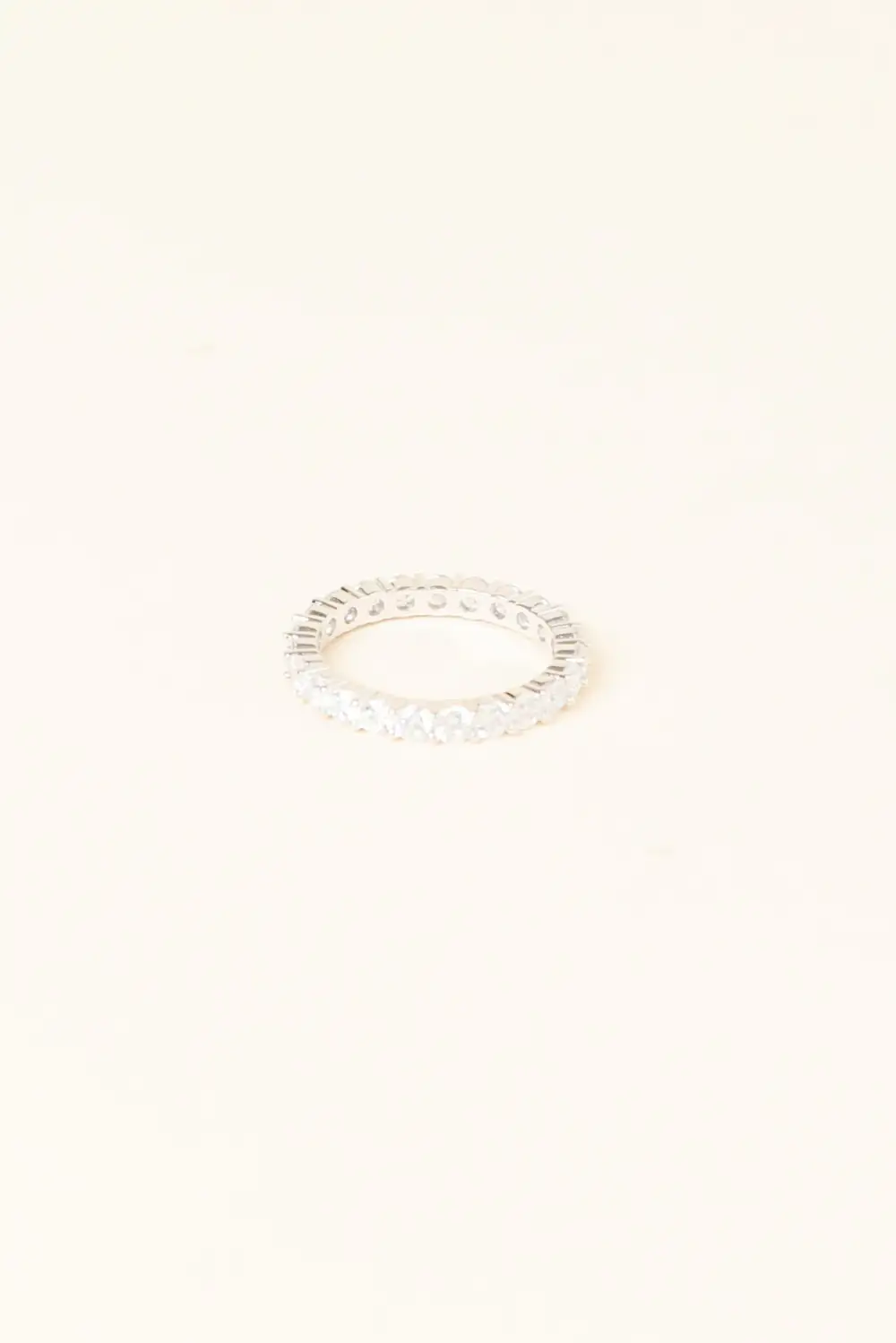 Microplated Diamante Ring