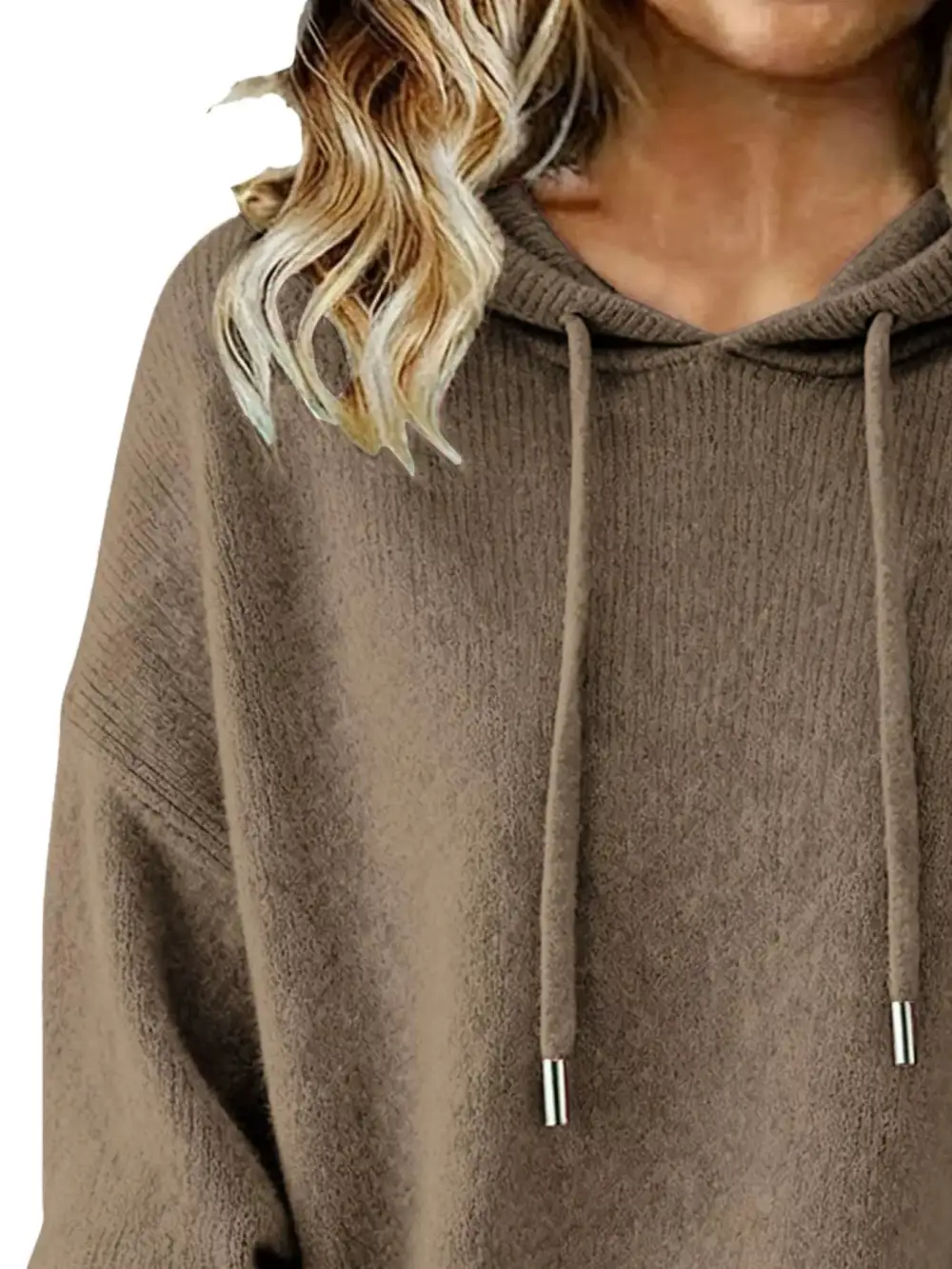 Versatile Drawstring Long Sleeve Sweater