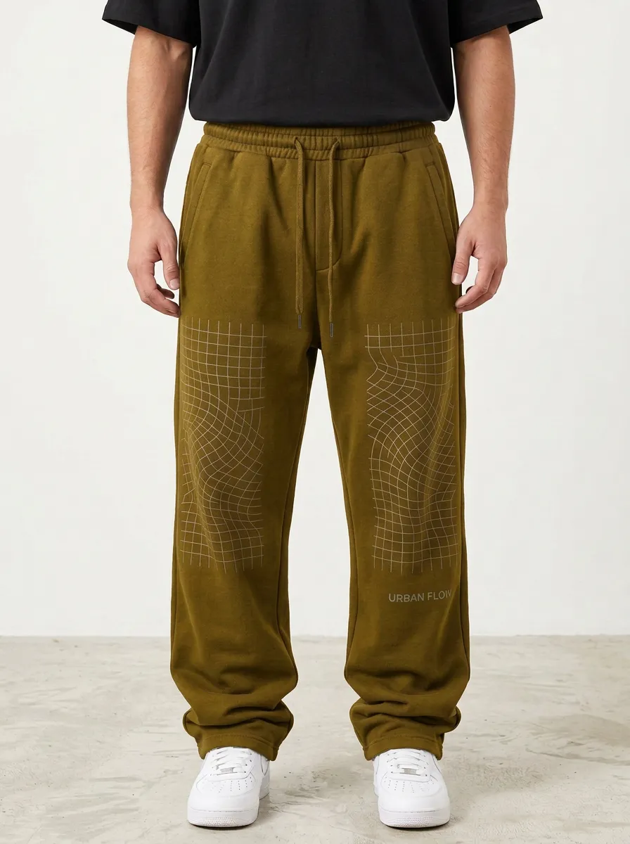Sweatpants Grid Men's Sweatpants