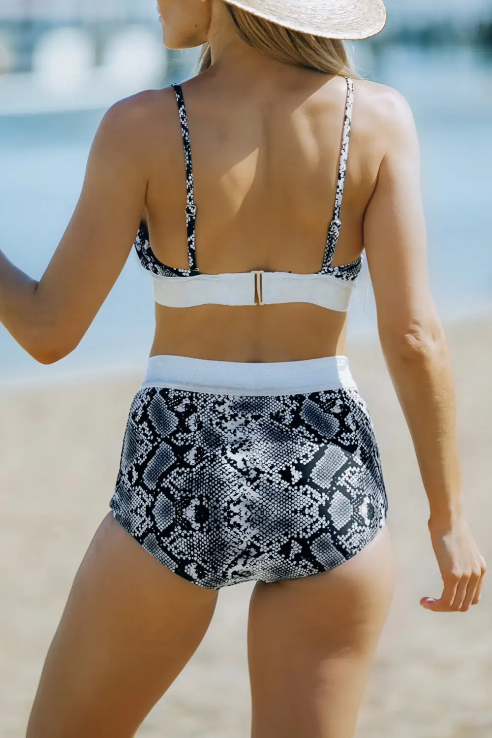 Swimwear Animal Print Two-piece High Waisted Bikini Set