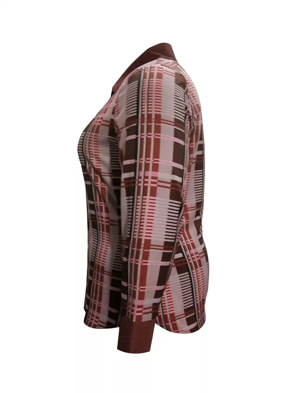 Plus Size Plaid Button Down Shirt