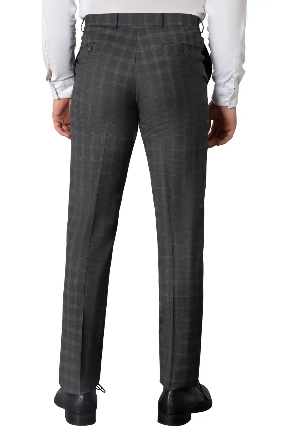 Easy Care Flat Front Regular Rise Traditional Fit Trousers