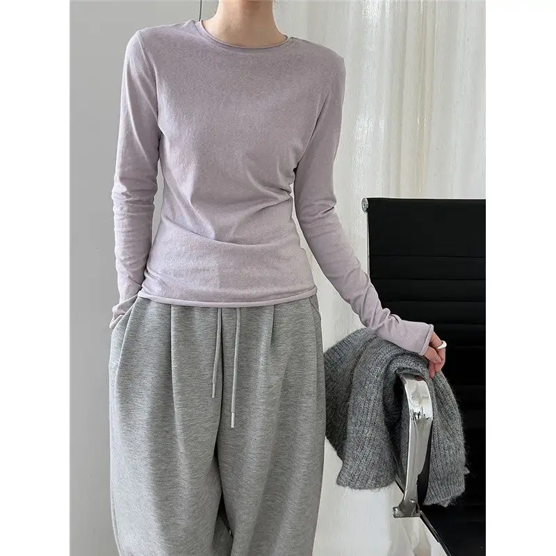 Long Sleeve Round Neck T-Shirt