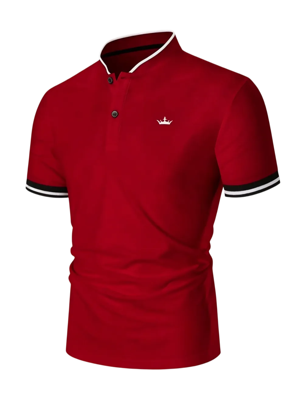 Men's Regular Fit Contrast Trim Polo Shirt Golf Polo Shirts
