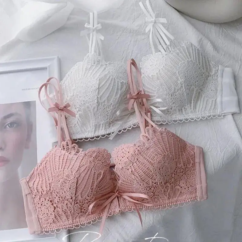 Full-Coverage Seamless Lace Bralette