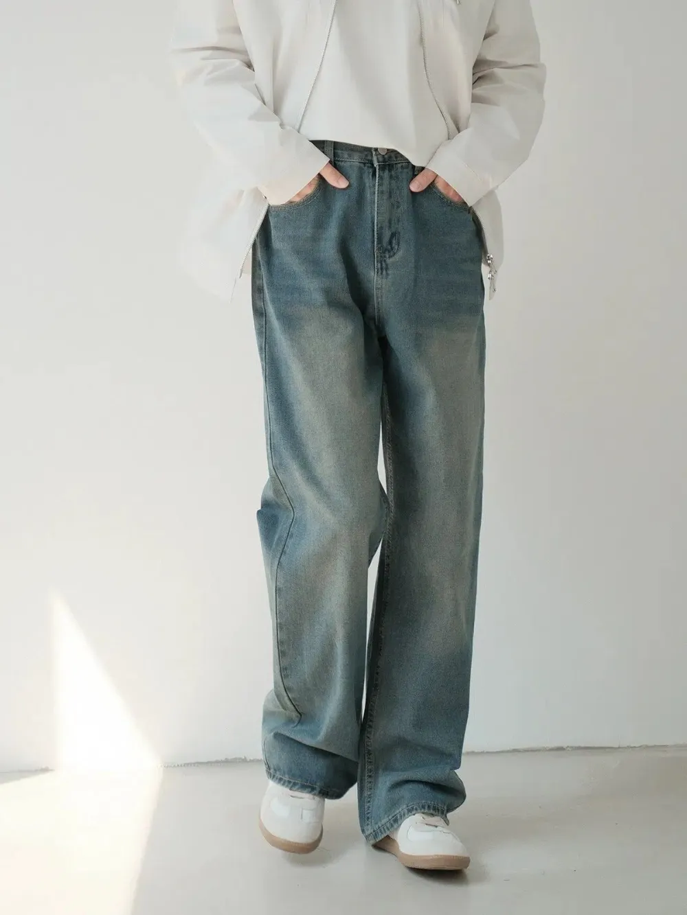 Draped Versatile Bootcut Jeans