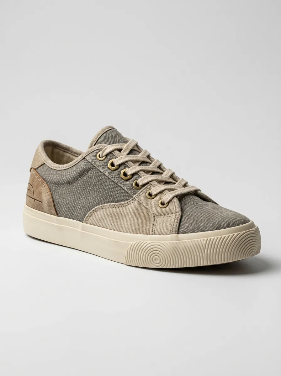Comfort Suede Look Graphic Silhouette Men's Canvas Shoes