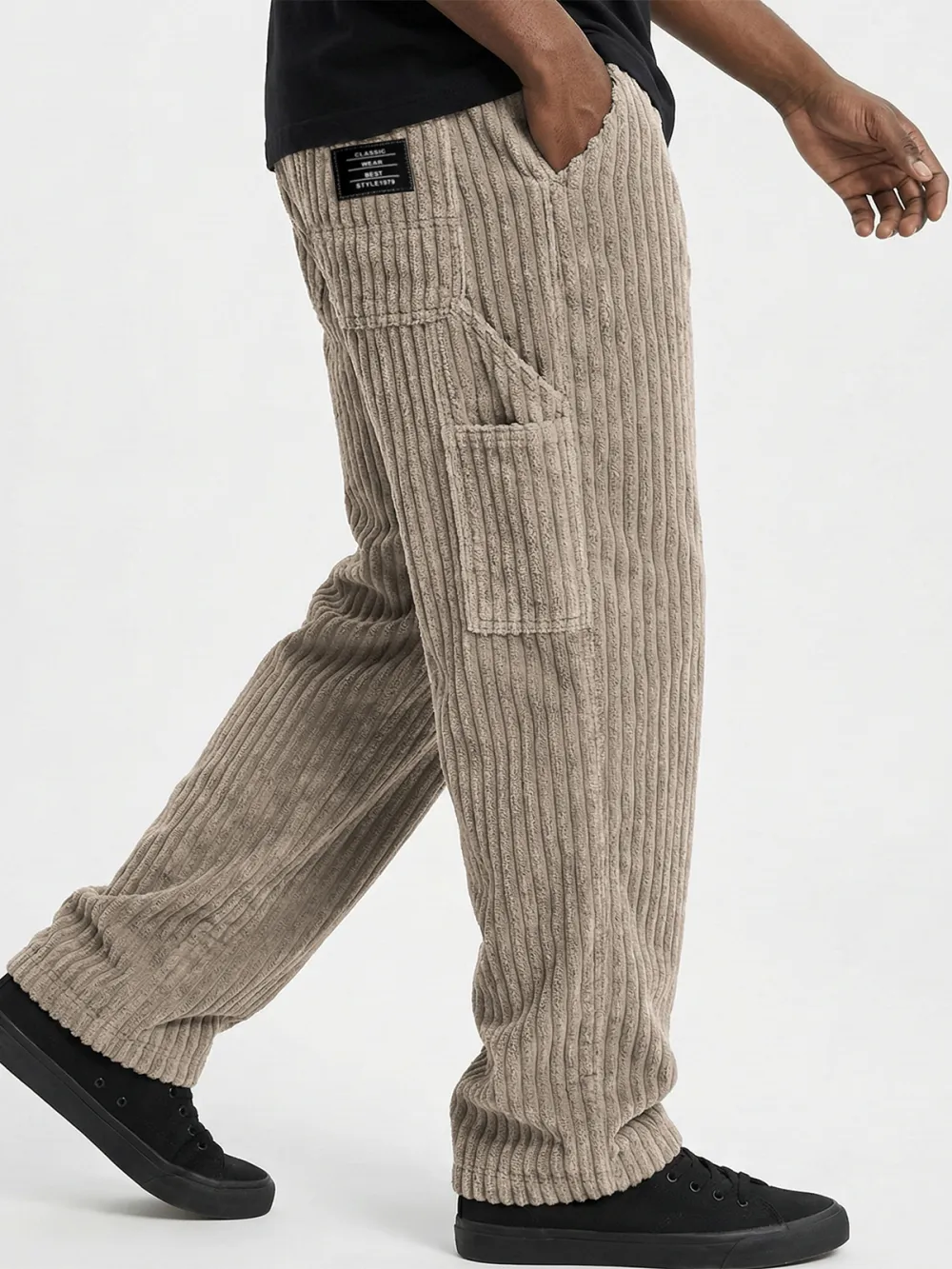 Comfort Fit Corduroy Pocket Pants
