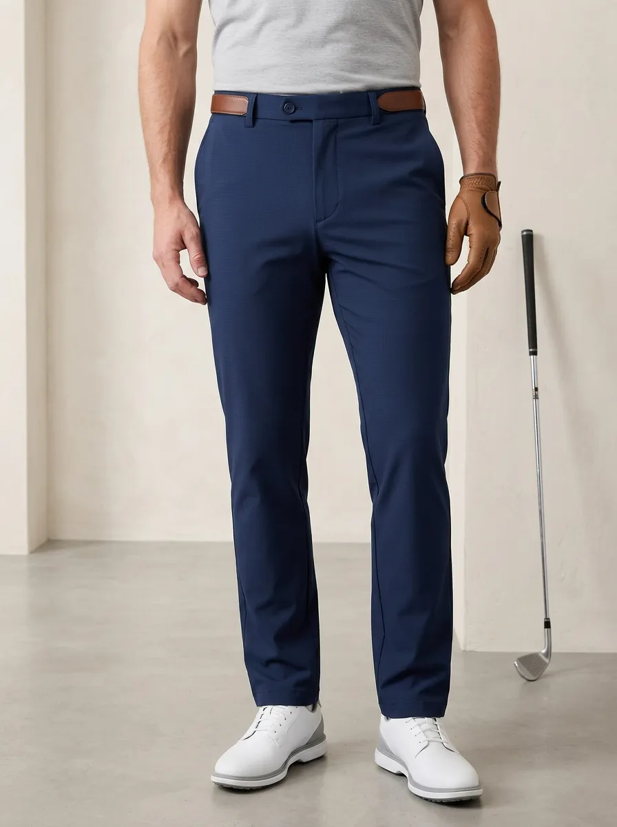 Men's Contemporary Textured Stretch Golf Pants