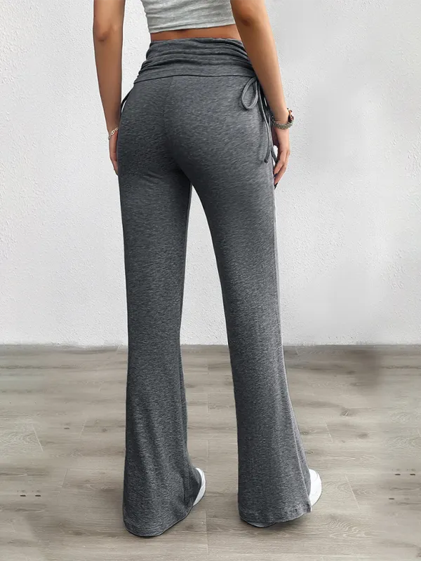 Clean Slim Fit Pleated Trousers Pants