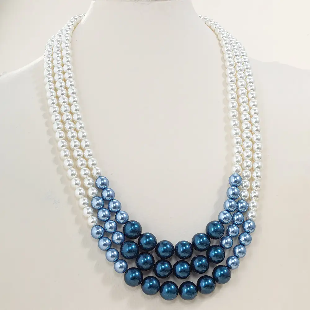 Classic Pearl Multi Strand Necklace
