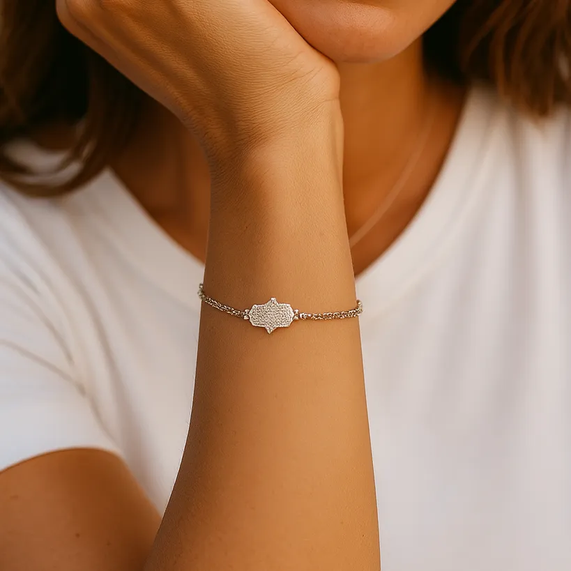 Elegant Sterling Silver Bracelet