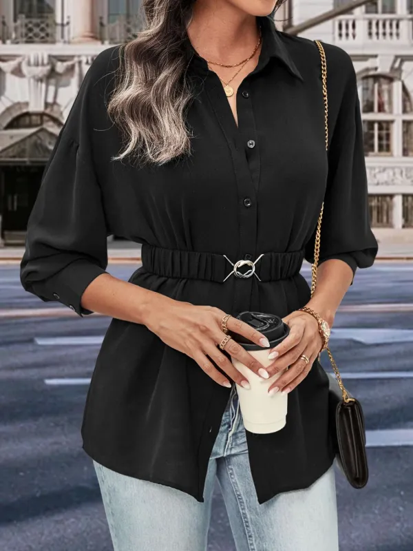 Relaxed Belted Shirt