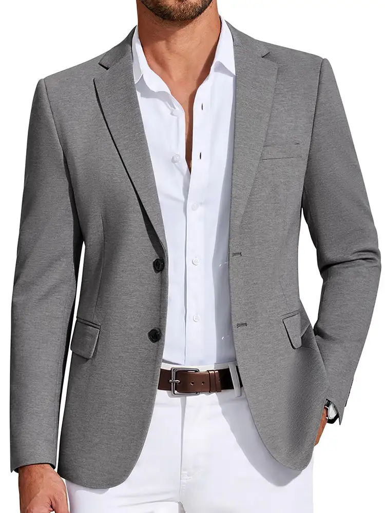 Linen Blend Blazer Jacket