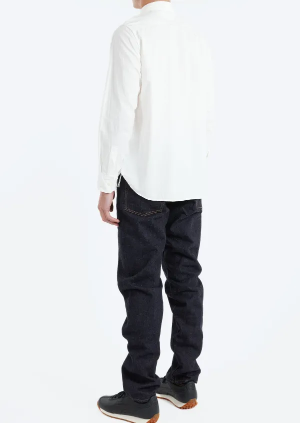 Men's Point Collar Dual Chest Pocket Shirt