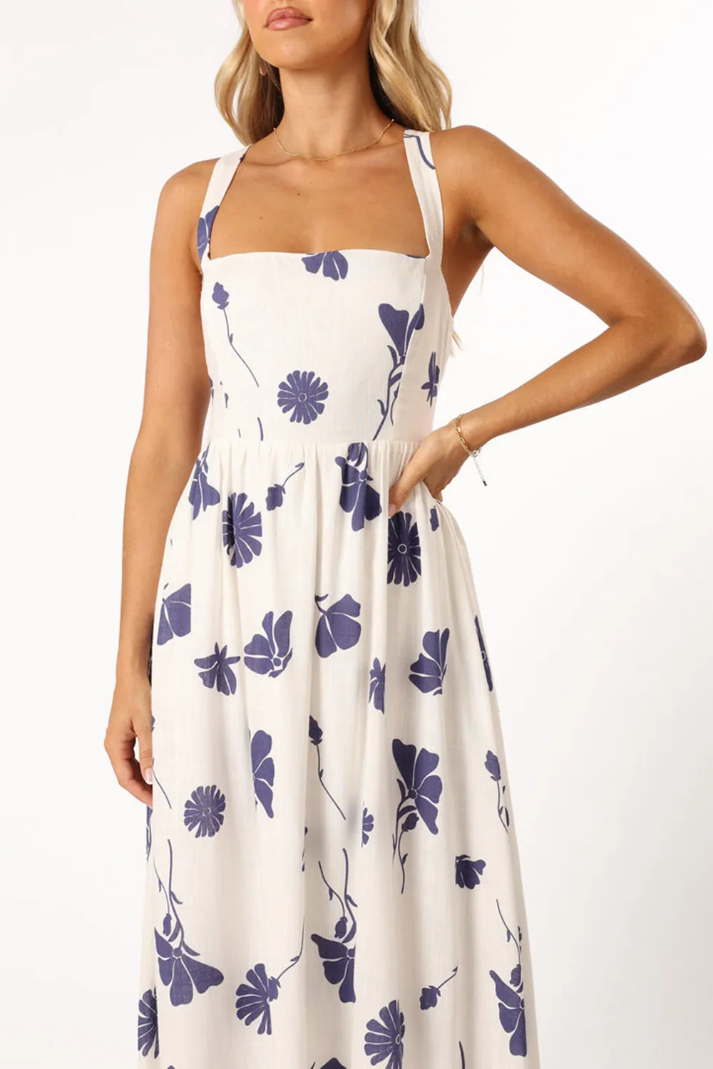 SWEET PRINT STRAP DRESS