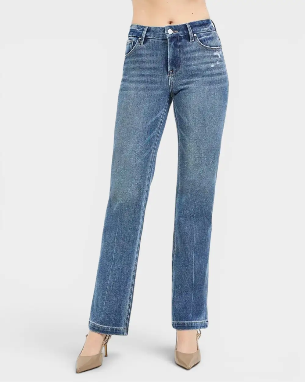 Tummy Control Straight Leg Jeans