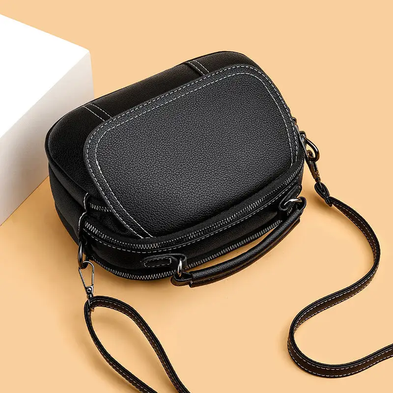Minimal Compact Round Crossbody Bag
