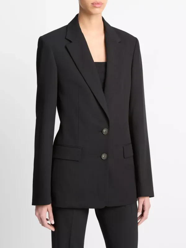 Casual Double-Breasted Blazer