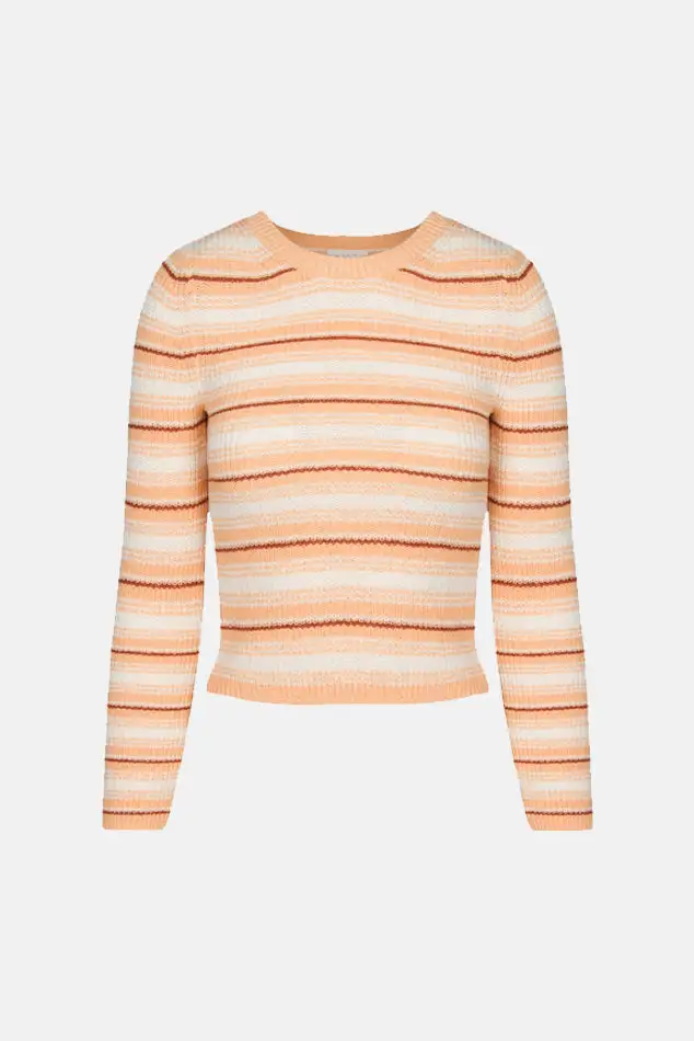 Ribbed Cotton Knit Sweater