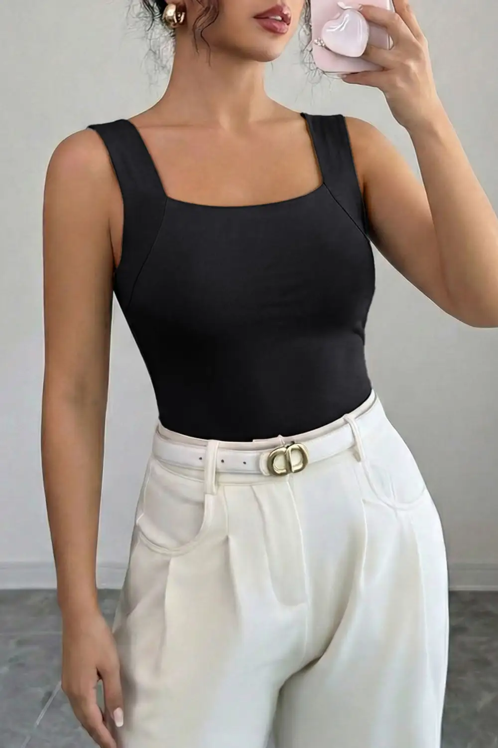 Active Square-Neck Tank Top