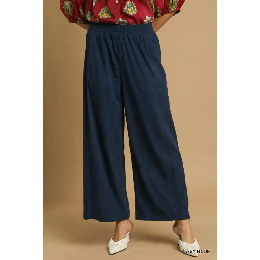Classic Wide Leg Corduroy Pants