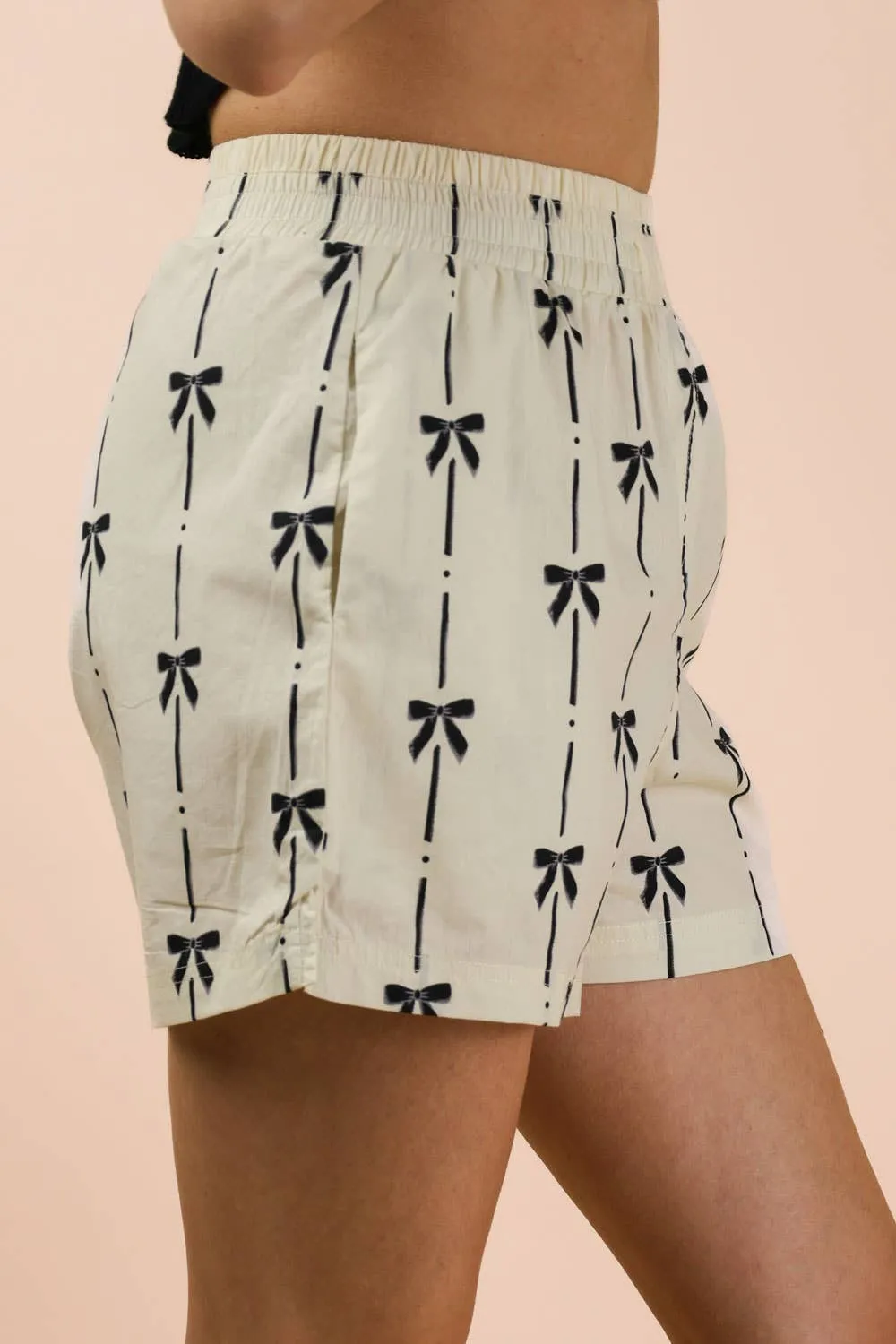 Boxer Bow Print Everyday Shorts