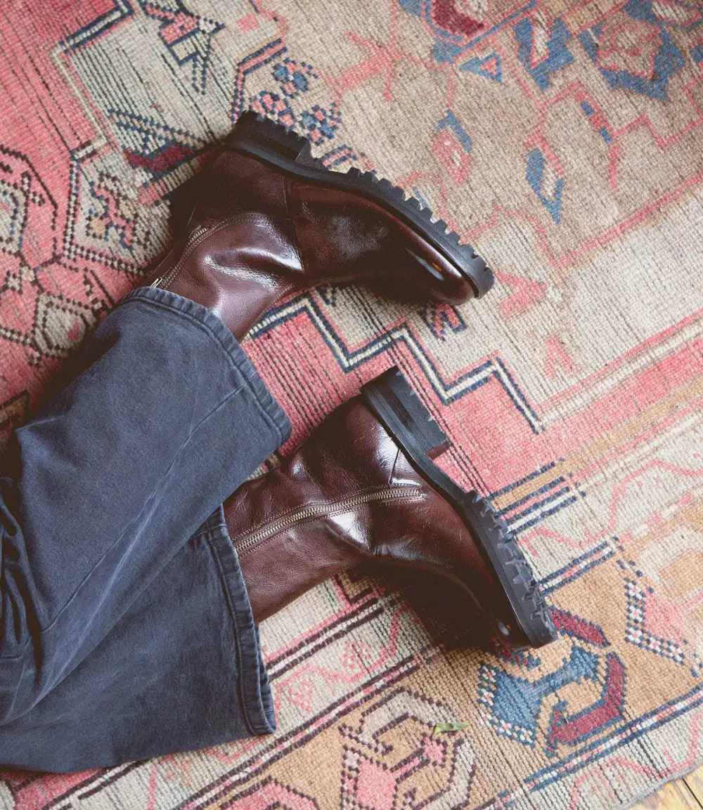Square-Toe Side-Zip Everyday Boots