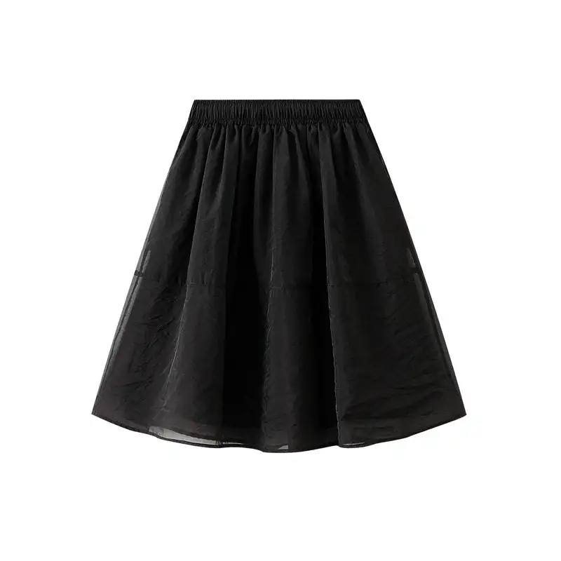 A-Line Skirt With Tulle For