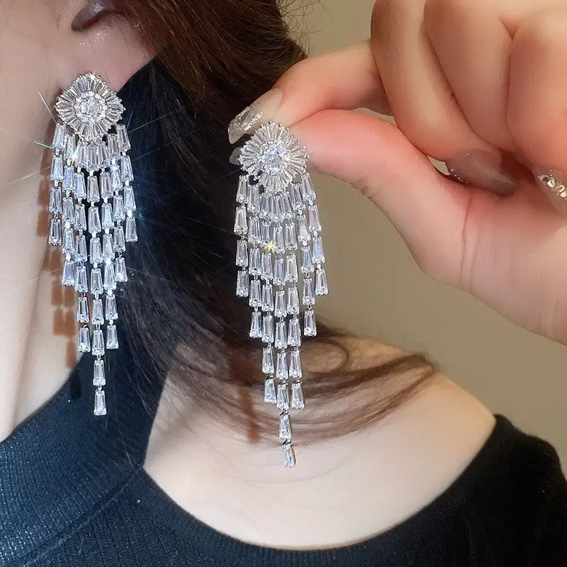 Statement Tassel Drop Earrings