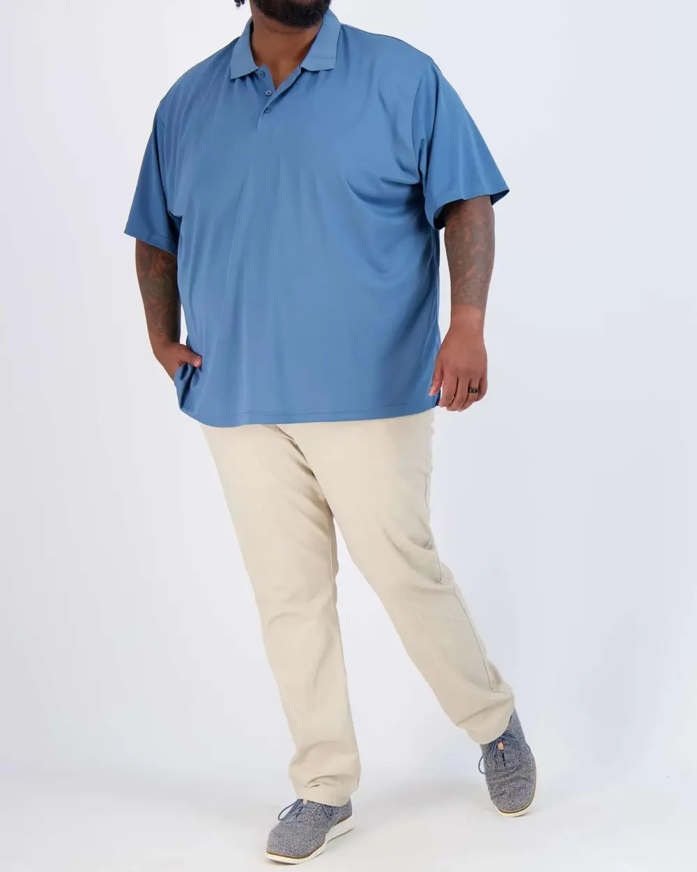 Men's Quick-Dry Short Sleeve Athletic Performance Polo Shirt (Available In Big & Tall)