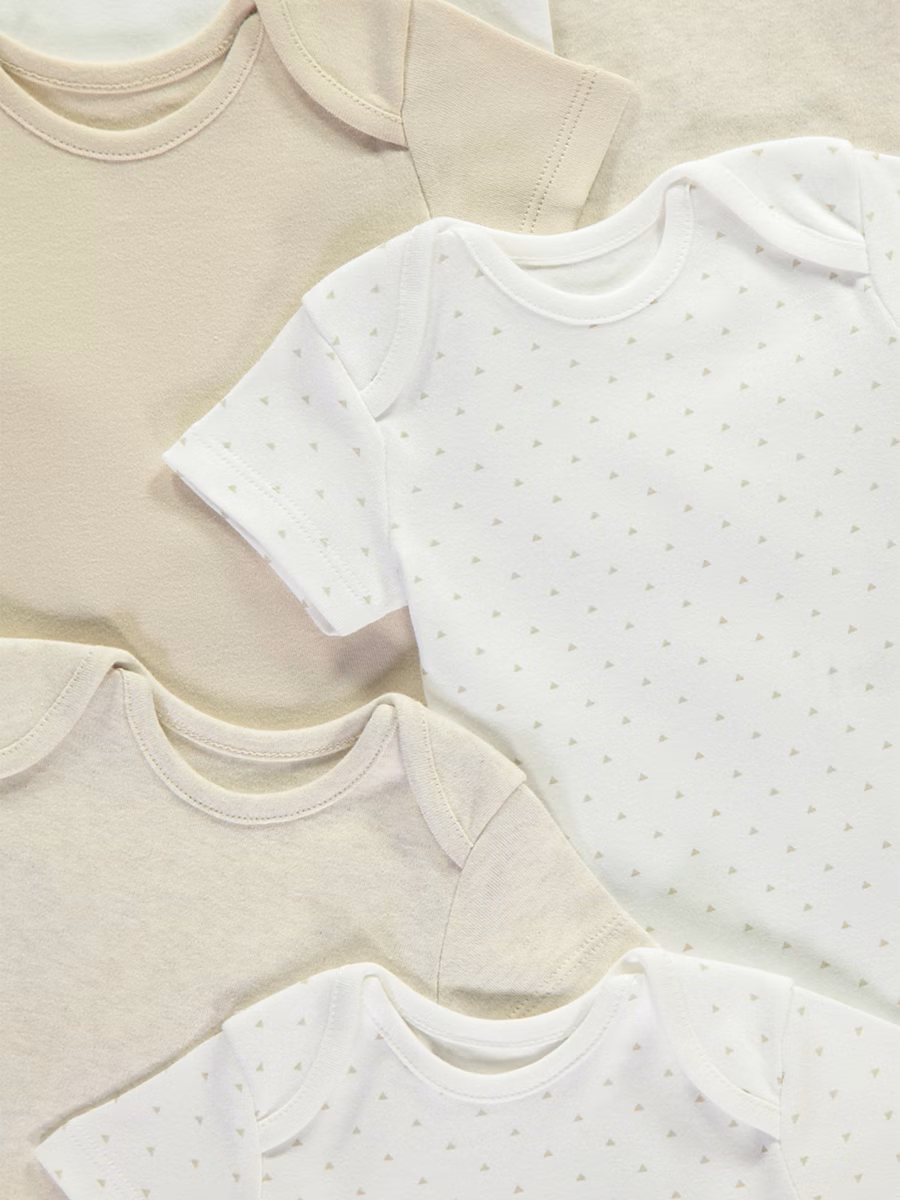 Neutral Short Sleeve Bodysuits 10 Pack detail 1