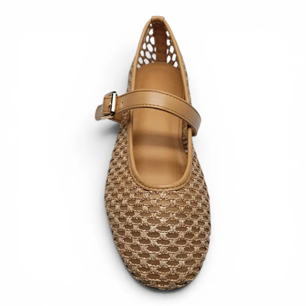 Accept Woven Mary Jane Flats