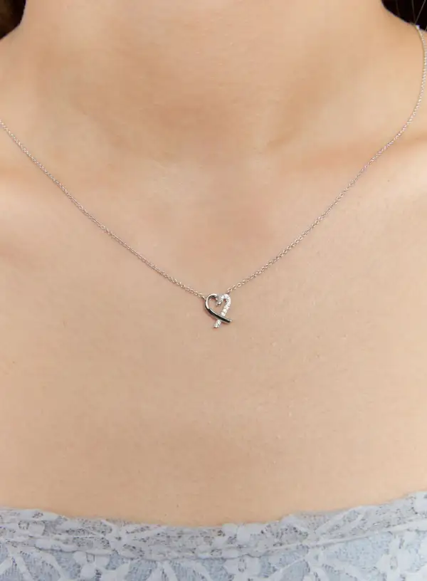 Trailing Heart Necklace