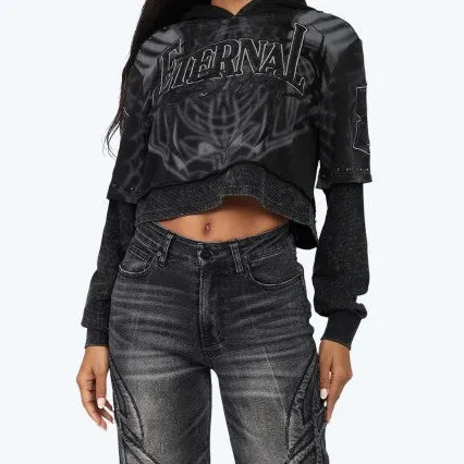 Everyday Cropped Hoodie Women's Lounge Set