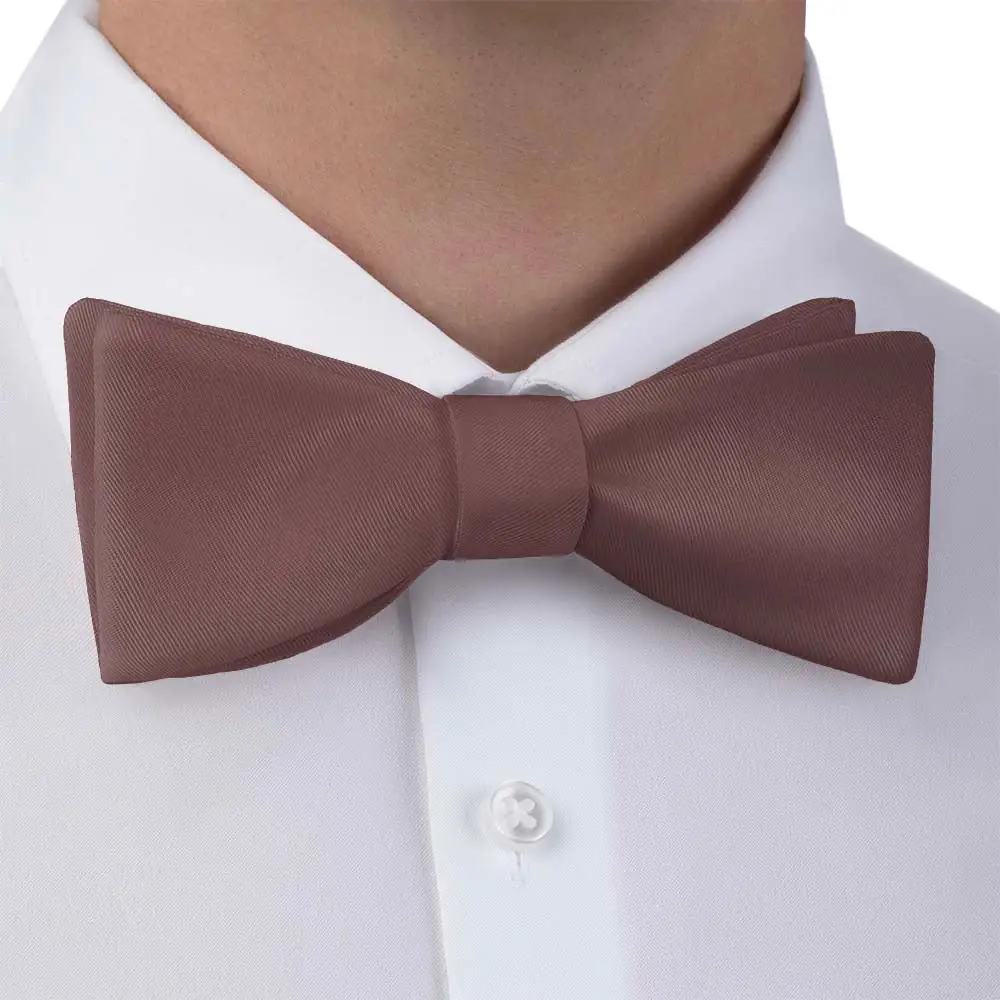 Artful Solid Motif Bow Tie