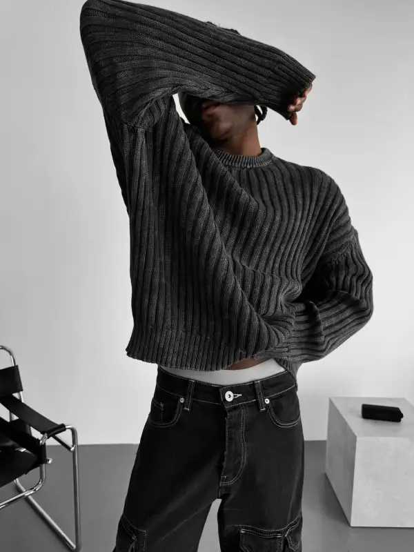 Easygoing Relaxed Washed Sweater