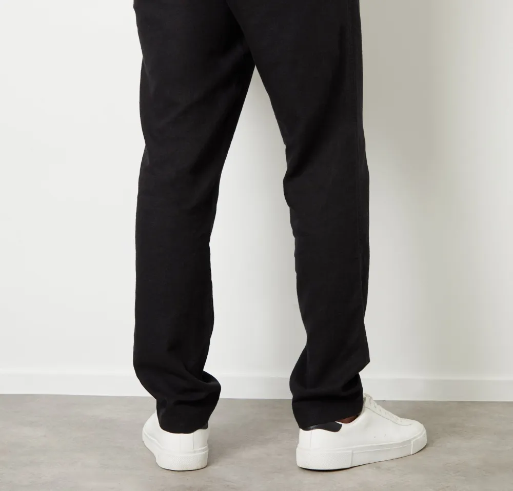 Men's Black Linen Blend Pants