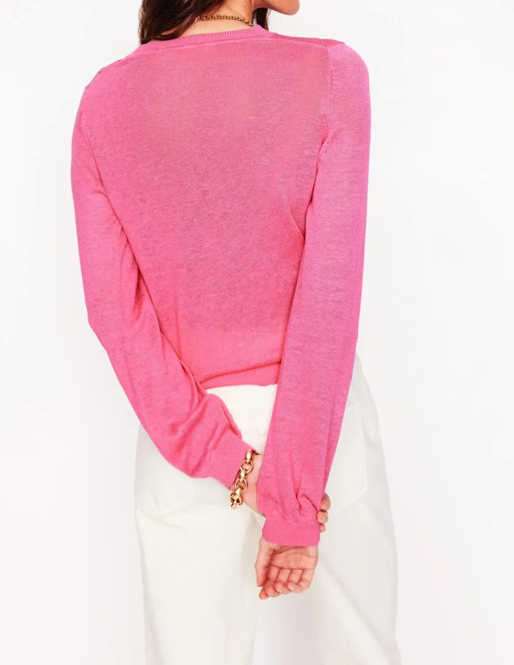 Liv Henley Linen Sweater