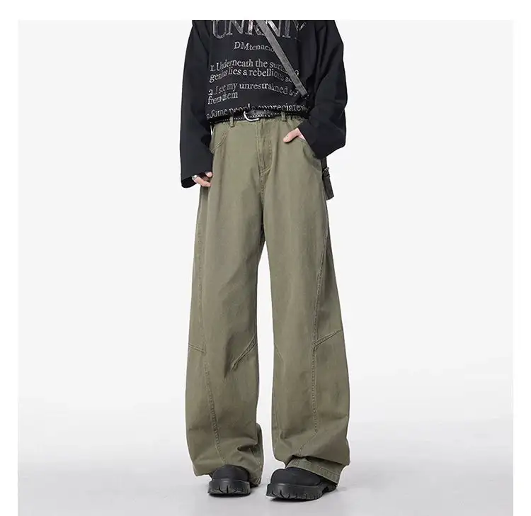Workwear Ultra-Wide Faded Jeans