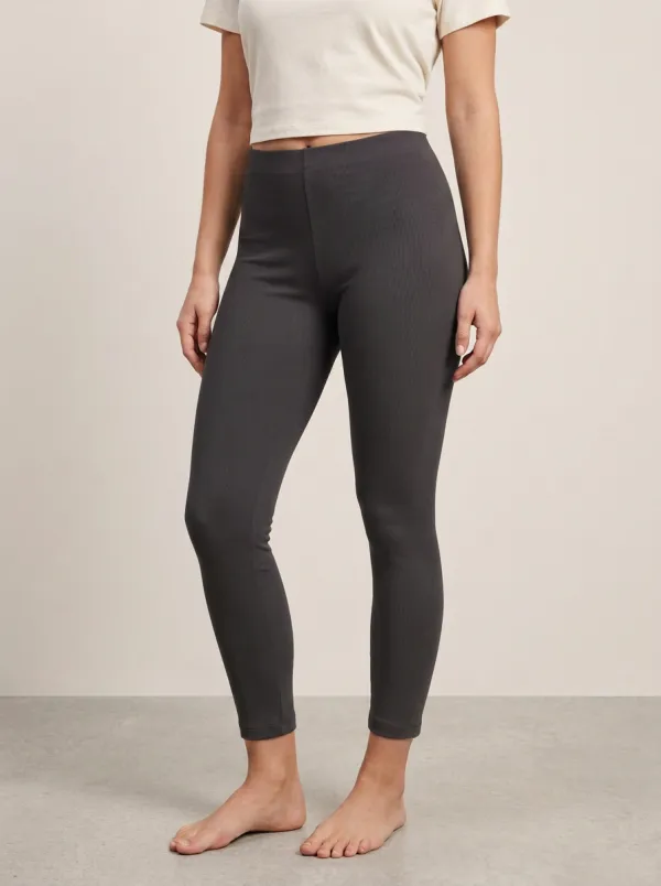 Ribbed Women's Stretch Mid-Rise Pants