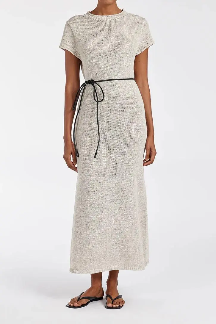KNIT MIDI DRESS