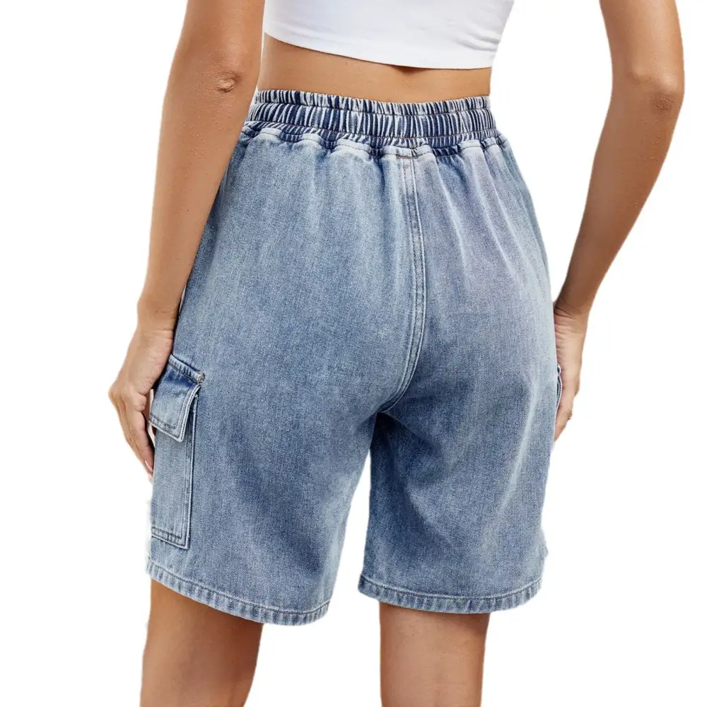 Women's Washed Denim Shorts