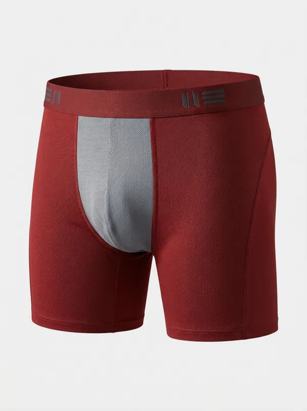 Men's Charcoal Grey Engineered Athletic Cut Boxer Briefs