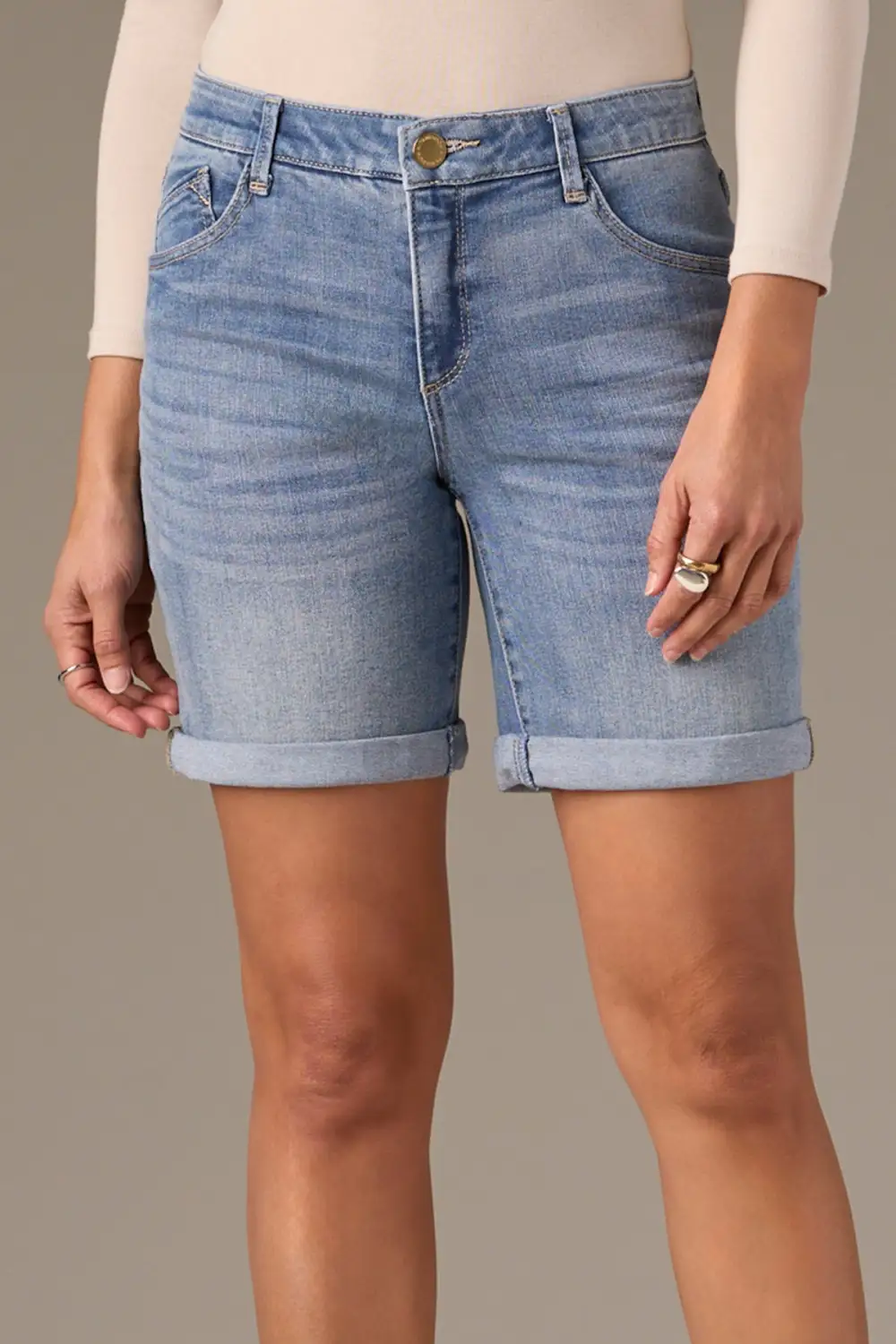 Mid Rise 7-inch Inseam Shorts